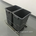 Kitchen white Pull Out Kitchen Waste Bin